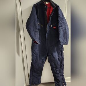 Dickies Dark Blue Insulated Coverall , Size 46/48 Regular